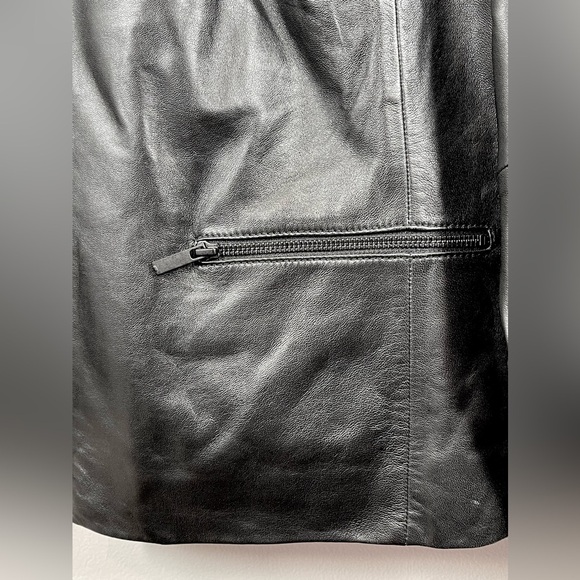 NWT HALOGEN Women’s Plus Size 100% Leather Jacket Size 24W - Picture 13 of 16